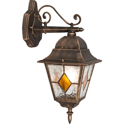 Applique Vintage in Bronzo - Stile Antico, E27, IP44 Applique Vintage in Bronzo - Stile Antico, E27, IP44