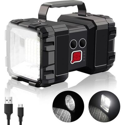 OEM Torcia Led Ricaricabile Da 10000 Mah, 1200 Lm Di Standby Ultra Lungo, Alta Potenza, Lanterna Da Campeggio Impermeabile, 7 Modalità, Faro Led Super Luminoso Con Uscita Power Bank Usb [classe Di Energia OEM Torcia Led Ricaricabile Da 10000 Mah, 1200 Lm Di Standby Ultra Lungo, Alta Potenza, Lanterna Da Campeggio Impermeabile, 7 Modalità, Faro Led Super Luminoso Con Uscita Power Bank Usb [classe Di Energia