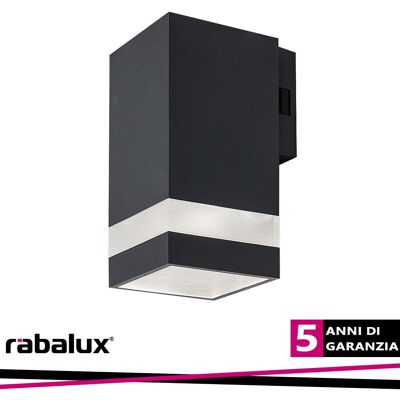 RABALUX Urfa Line,wall, 9w,h15cm,anthracit,ip65 RABALUX Urfa Line,wall, 9w,h15cm,anthracit,ip65