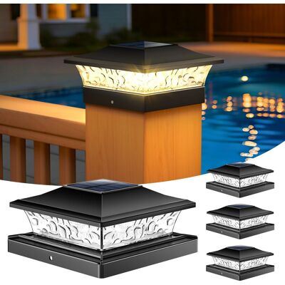 OEM Luci Per Pali, Confezione Da 4 Luci Solari Da Esterno Migliorate Per Pali In Legno/vinile 4x4 E 5x5, Impermeabili Ip65, 10-12 Ore Di Luce Bianca Calda/fredda Per Giardino/patio/veranda - Nero OEM Luci Per Pali, Confezione Da 4 Luci Solari Da Esterno Migliorate Per Pali In Legno/vinile 4x4 E 5x5, Impermeabili Ip65, 10-12 Ore Di Luce Bianca Calda/fredda Per Giardino/patio/veranda - Nero