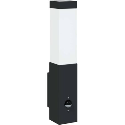 HELLOSHOP26 Moderna Lampada Da Parete Per Esterni Con Sensore Di Movimento Giardino 10,5 X 6 X 33 Cm Acciaio Inox Nero 020056513 HELLOSHOP26 Moderna Lampada Da Parete Per Esterni Con Sensore Di Movimento Giardino 10,5 X 6 X 33 Cm Acciaio Inox Nero 020056513