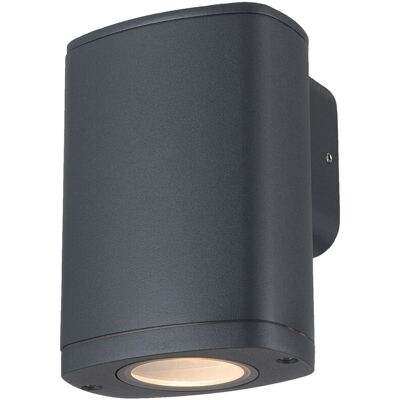 KANLUX Applique Esterna Ovale Grigia Gu10 Ip54 Zevi KANLUX Applique Esterna Ovale Grigia Gu10 Ip54 Zevi