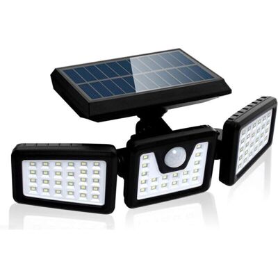 OEM Faro Di Sicurezza Solare Crezuo Con Sensore Di Movimento, Potente Faretto Da Parete Per Esterni Con 3 Teste, 550 Lm OEM Faro Di Sicurezza Solare Crezuo Con Sensore Di Movimento, Potente Faretto Da Parete Per Esterni Con 3 Teste, 550 Lm