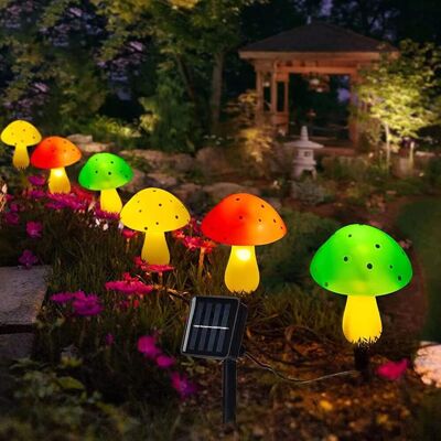 Zone Luci Solari Da Giardino, Confezione Da 6 Luci Solari A Forma Di Fungo, Ip65 Impermeabili, 8 Modalità, Luci Solari Da Giardino Per Esterni Per Prato, Patio, Cortile, Recinzione Zone Luci Solari Da Giardino, Confezione Da 6 Luci Solari A Forma Di Fungo, Ip65 Impermeabili, 8 Modalità, Luci Solari Da Giardino Per Esterni Per Prato, Patio, Cortile, Recinzione