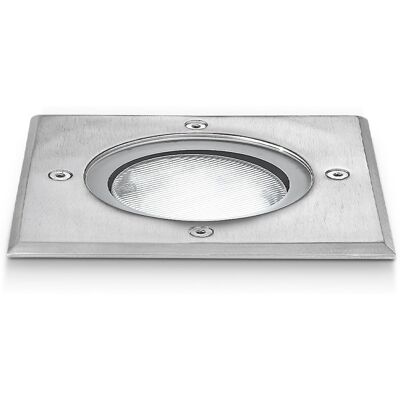 GEA LUCE Ges261 Segnapassi Quadrato In Acciaio Alluminio E Vetro 1 Luce Attacco Gx53 GEA LUCE Ges261 Segnapassi Quadrato In Acciaio Alluminio E Vetro 1 Luce Attacco Gx53