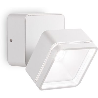 Faro da Parete Esterno LED Bianco Quadrato Omega - Illuminazione Esterna Faro da Parete Esterno LED Bianco Quadrato Omega - Illuminazione Esterna