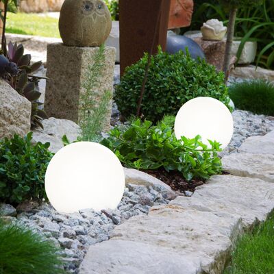 ETC-SHOP Sphere Design Earth Spit Plug Lights - Bianco - Solare - Illuminazione esterna ETC-SHOP Sphere Design Earth Spit Plug Lights - Bianco - Solare - Illuminazione esterna