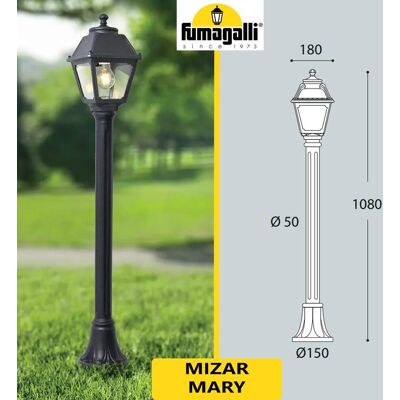FUMAGALLI Mizar/mary Nero E27 Paletto 108cm H FUMAGALLI Mizar/mary Nero E27 Paletto 108cm H