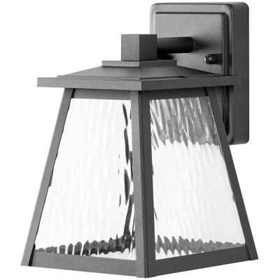 BELIANI Lampada Led Da Parete Per Esterni In Metallo Nero Stile Classico Siret BELIANI Lampada Led Da Parete Per Esterni In Metallo Nero Stile Classico Siret