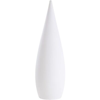 BELIANI Lampada Led Da Terra Per Esterni In Materiale Sintetico Bianco Con Protezione Ip54 E Telecomando Vuletas BELIANI Lampada Led Da Terra Per Esterni In Materiale Sintetico Bianco Con Protezione Ip54 E Telecomando Vuletas