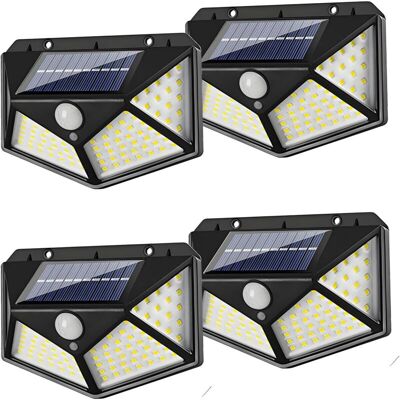 XISRENS Set Di 4 Luci Di Sicurezza Solari Per Esterni – 114 Led, 700 Lm – Rilevatore Di Movimento A 270° – Impermeabile Ip65 – 3 Modalità Di Illuminazione XISRENS Set Di 4 Luci Di Sicurezza Solari Per Esterni – 114 Led, 700 Lm – Rilevatore Di Movimento A 270° – Impermeabile Ip65 – 3 Modalità Di Illuminazione