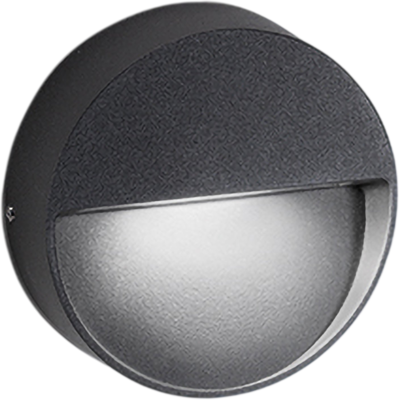 ZAFFERANO Bottom Lampada Da Parete Led Per Esterni E Interni In Alluminio Pressofuso Grigio Scuro, 4.5w, Ip54, Design Moderno E Compatto Diametro 10 Cm ZAFFERANO Bottom Lampada Da Parete Led Per Esterni E Interni In Alluminio Pressofuso Grigio Scuro, 4.5w, Ip54, Design Moderno E Compatto Diametro 10 Cm