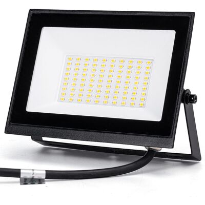 AIGOSTAR Faro Proiettore Led Slim 50w Nero Da Esterno Ip65 Bianco Neutro 4000k AIGOSTAR Faro Proiettore Led Slim 50w Nero Da Esterno Ip65 Bianco Neutro 4000k