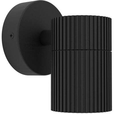 EGLO Applique Esterno Moderno Tomelloso Alluminio Nero Trasparente 1 Luce Gu10 Ip44 EGLO Applique Esterno Moderno Tomelloso Alluminio Nero Trasparente 1 Luce Gu10 Ip44