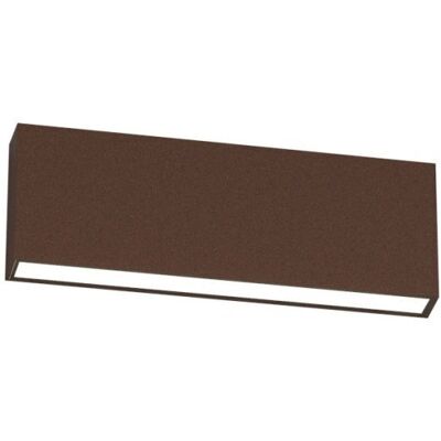 TOP-LIGHT Madrid Applique Biemissione 26cm Corten Led Cct 3000 4000k 10w 1240lm Ip65 TOP-LIGHT Madrid Applique Biemissione 26cm Corten Led Cct 3000 4000k 10w 1240lm Ip65