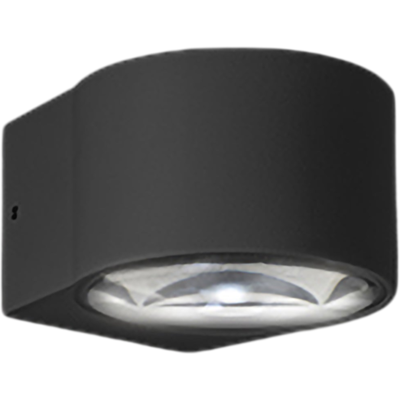 ZAFFERANO Lens Lampada Da Parete Led Ip65 Per Esterni Ed Interni In Alluminio Pressofuso Grigio Scuro 6w 3000k Design Moderno Compatta Ed Elegante ZAFFERANO Lens Lampada Da Parete Led Ip65 Per Esterni Ed Interni In Alluminio Pressofuso Grigio Scuro 6w 3000k Design Moderno Compatta Ed Elegante