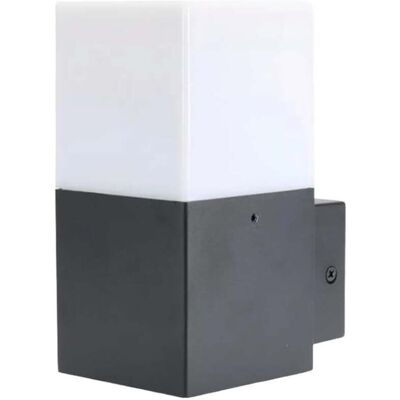 UNIVERSO Applique Da Esterno Nera E27 Ip44 – Lampada Da Parete Cubica In Alluminio Per Giardino, Ingresso, Balcone – Bianco O Nero – Max 12w - Colore: Nero UNIVERSO Applique Da Esterno Nera E27 Ip44 – Lampada Da Parete Cubica In Alluminio Per Giardino, Ingresso, Balcone – Bianco O Nero – Max 12w - Colore: Nero