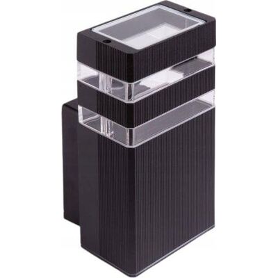 ECOLIGHT Applique Esterno 1xgu10 Ip54 Alluminio Nero ECOLIGHT Applique Esterno 1xgu10 Ip54 Alluminio Nero