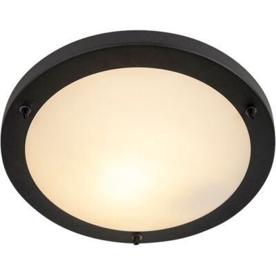 Qazqa Yuma 31 Lampada da soffitto intelligente nera - IP44, Dimmerabile, 800lm Qazqa Yuma 31 Lampada da soffitto intelligente nera - IP44, Dimmerabile, 800lm