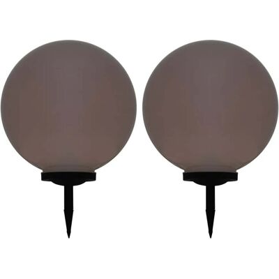 HELLOSHOP26 Set Di 2 Lampade Solari Sferiche Decorative Da Giardino 50 X 71 Cm Led A Cambio Colore In Pp Bianco 020046376 HELLOSHOP26 Set Di 2 Lampade Solari Sferiche Decorative Da Giardino 50 X 71 Cm Led A Cambio Colore In Pp Bianco 020046376