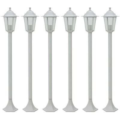 HELLOSHOP26 Set Di 6 Luci Da Giardino Funzionali Con Paletto 110 X 19 Cm Alluminio Bianco 020045891 HELLOSHOP26 Set Di 6 Luci Da Giardino Funzionali Con Paletto 110 X 19 Cm Alluminio Bianco 020045891