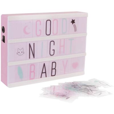 ATMOSPHERA Lampada Light Box Per Bambini H15cm - Rosa - Créateur D'Intérieur ATMOSPHERA Lampada Light Box Per Bambini H15cm - Rosa - Créateur D'Intérieur