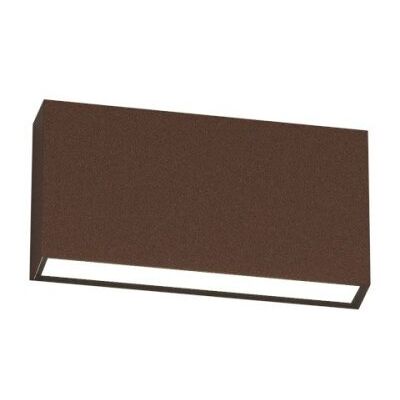 TOP-LIGHT Madrid Applique Biemissione 18cm Corten Led Cct 3000 4000k 10w 620lm Ip65 TOP-LIGHT Madrid Applique Biemissione 18cm Corten Led Cct 3000 4000k 10w 620lm Ip65