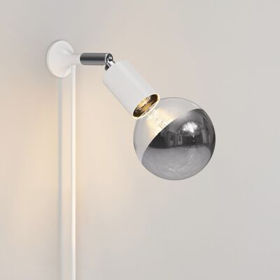 Creative Lampada Da Parete Mag-y Con Snodo E Lampadina Mezza Sfera Creative Lampada Da Parete Mag-y Con Snodo E Lampadina Mezza Sfera