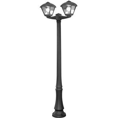 FUMAGALLI Dario Lampione 2xe27 8,5w Con Pulsante Cct (3 Colori) Ip55 L.63xw.24xh.220cm Resina Nera FUMAGALLI Dario Lampione 2xe27 8,5w Con Pulsante Cct (3 Colori) Ip55 L.63xw.24xh.220cm Resina Nera