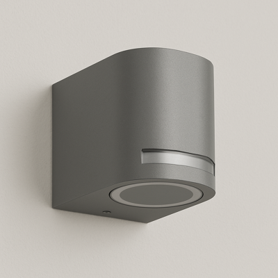 UNIVERSO Applique Nero Da Esterno A Muro Ip54 Lampada A Parete Moderno Gu10 Monoemissione - Color: Grigio UNIVERSO Applique Nero Da Esterno A Muro Ip54 Lampada A Parete Moderno Gu10 Monoemissione - Color: Grigio