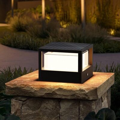 OEM Lampada Solare Da Esterno Con Piedistallo, Lampada A Led Da Giardino A Paletto Solare Nera, Impermeabile Ip65, Illuminazione Da Giardino In Alluminio, Illuminazione Per Vialetti, Luce Bianca Calda, Il OEM Lampada Solare Da Esterno Con Piedistallo, Lampada A Led Da Giardino A Paletto Solare Nera, Impermeabile Ip65, Illuminazione Da Giardino In Alluminio, Illuminazione Per Vialetti, Luce Bianca Calda, Il