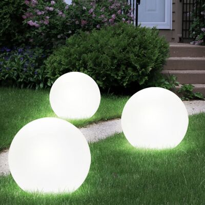 ETC-SHOP - Sphere LED Set - Bianco - 3-pack - Luci da giardino ETC-SHOP - Sphere LED Set - Bianco - 3-pack - Luci da giardino