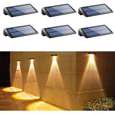 OEM Confezione Da 6 Luci Solari A Led Per Esterni, Impermeabili Ip65, Luce Bianca Calda. OEM Confezione Da 6 Luci Solari A Led Per Esterni, Impermeabili Ip65, Luce Bianca Calda.