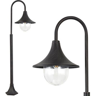 BAKAJI Lampione Vittoriano Classico Da Giardino Lampada Arco Esterno Alluminio 120cm BAKAJI Lampione Vittoriano Classico Da Giardino Lampada Arco Esterno Alluminio 120cm