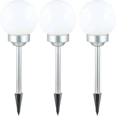 ETC-SHOP Set Di 3 Luci Led Per Esterni A Spina Solare, Lampade Da Giardino, Lampade Da Terra, Faretti, Faretti ETC-SHOP Set Di 3 Luci Led Per Esterni A Spina Solare, Lampade Da Giardino, Lampade Da Terra, Faretti, Faretti