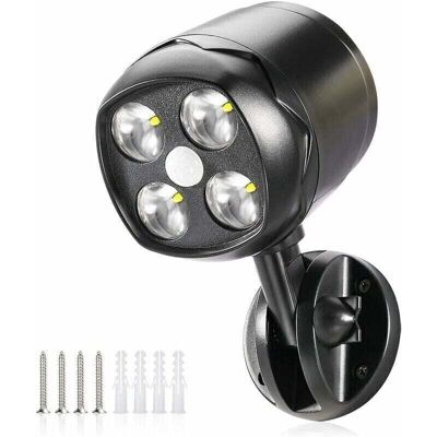 OEM Faro Da Esterno Con Sensore Di Movimento, Faretto Led Impermeabile Ip65, Alimentato A Batteria, 600lm, Sensore Di Movimento Flessibile A Batteria Per Giardino, Vialetto, Patio, Ingresso OEM Faro Da Esterno Con Sensore Di Movimento, Faretto Led Impermeabile Ip65, Alimentato A Batteria, 600lm, Sensore Di Movimento Flessibile A Batteria Per Giardino, Vialetto, Patio, Ingresso