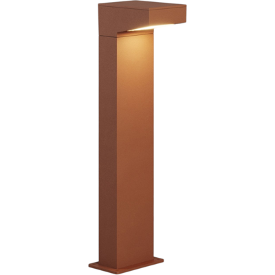 ZAFFERANO Forward Paletto Luminoso Asimmetrico 13w 3000k Ip65 In Alluminio Finitura Corten 13x15x50 Cm Per Illuminazione Percorsi Esterni E Aree Giardino ZAFFERANO Forward Paletto Luminoso Asimmetrico 13w 3000k Ip65 In Alluminio Finitura Corten 13x15x50 Cm Per Illuminazione Percorsi Esterni E Aree Giardino