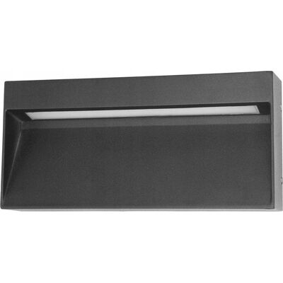 ITALUX Applique Esterna Led 5w Nera Rettangolare Fenis 4k ITALUX Applique Esterna Led 5w Nera Rettangolare Fenis 4k