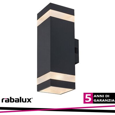 RABALUX Urfa Line,wall, 16w,h24cm,anthracit,ip65 RABALUX Urfa Line,wall, 16w,h24cm,anthracit,ip65