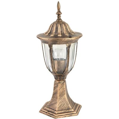 BAKAJI Lampione Vittoriano Classico Da Giardino Lampada Esterno Alluminio E Vetro 30cm BAKAJI Lampione Vittoriano Classico Da Giardino Lampada Esterno Alluminio E Vetro 30cm