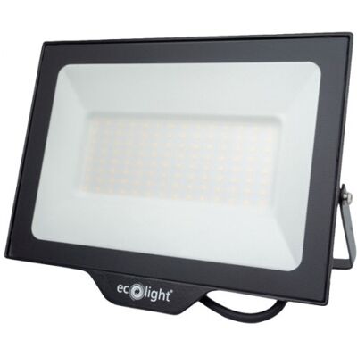 ECOLIGHT Faretto Led 100w 9000lm 3000k Ip65 Nero Nl-1 ECOLIGHT Faretto Led 100w 9000lm 3000k Ip65 Nero Nl-1