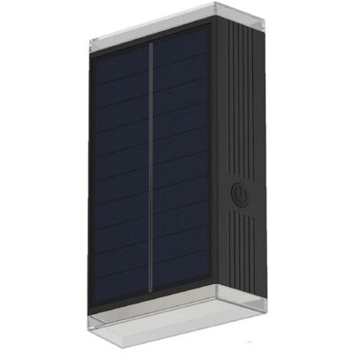 UNIVERSO Applique Con Pannello Solare Led Da Esterno 2w Cct Ip54 – Luce Calda/naturale/fredda Selezionabile – Doppia Emissione Up&down – 20 Lumen – Ricarica Solare UNIVERSO Applique Con Pannello Solare Led Da Esterno 2w Cct Ip54 – Luce Calda/naturale/fredda Selezionabile – Doppia Emissione Up&down – 20 Lumen – Ricarica Solare
