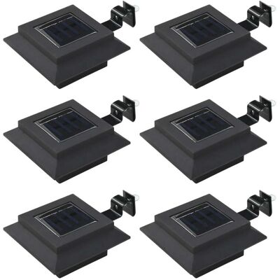 HELLOSHOP26 Set Di 6 Luci Solari Quadrate Per Esterni Facili Da Installare 12 X 6,5 Cm Plastica Nera 020045900 HELLOSHOP26 Set Di 6 Luci Solari Quadrate Per Esterni Facili Da Installare 12 X 6,5 Cm Plastica Nera 020045900
