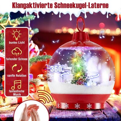 NORTHIX Lampione Natalizio Musicale, 173 Cm, Globo Di Neve Attivato Dal Suono NORTHIX Lampione Natalizio Musicale, 173 Cm, Globo Di Neve Attivato Dal Suono