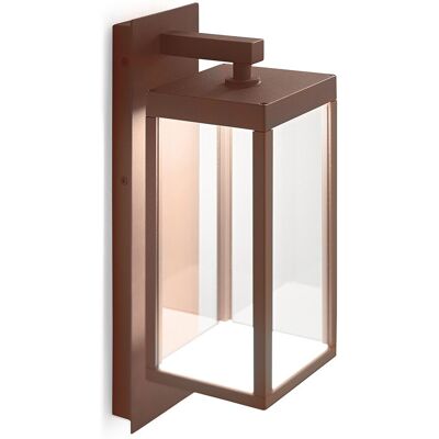 GEA LUCE Ges772 Applique Lanterna Da Esterno In Alluminio Marrone E Vetro Led 3000k 700lm 13w GEA LUCE Ges772 Applique Lanterna Da Esterno In Alluminio Marrone E Vetro Led 3000k 700lm 13w