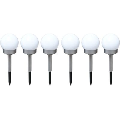 ETC-SHOP 6x LED luci solari esterno - Lampada giardino solare ETC-SHOP 6x LED luci solari esterno - Lampada giardino solare