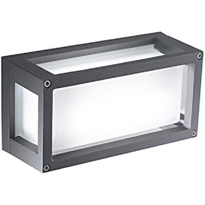 ZAFFERANO Home Lampada Da Parete E Soffitto Ip54 In Alluminio Pressofuso Grigio Scuro Con Diffusore In Vetro Satinato, Attacco E27 Per Ambienti Outdoor ZAFFERANO Home Lampada Da Parete E Soffitto Ip54 In Alluminio Pressofuso Grigio Scuro Con Diffusore In Vetro Satinato, Attacco E27 Per Ambienti Outdoor