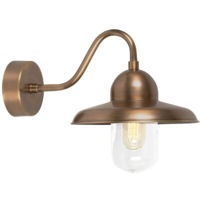 Applique da parete esterna Somerton in ottone - E27 IP44 Applique da parete esterna Somerton in ottone - E27 IP44