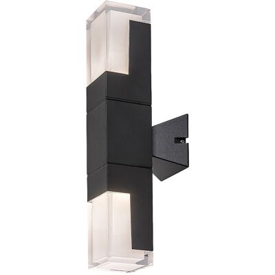 RABALUX Applique Esterno Moderno Nero Su/giù Led Cct 12w Ip54 RABALUX Applique Esterno Moderno Nero Su/giù Led Cct 12w Ip54