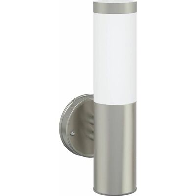 HELLOSHOP26 Moderna Lampada Da Parete Cilindrica Per Esterni 15 X 7,5 X 33 Cm Antiruggine Stile Giardino Acciaio Inox Argento 020056499 HELLOSHOP26 Moderna Lampada Da Parete Cilindrica Per Esterni 15 X 7,5 X 33 Cm Antiruggine Stile Giardino Acciaio Inox Argento 020056499